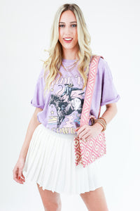 Ride 'Em Cowboys Tee In Lavender