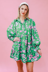 Springing For You Shift Dress In Green