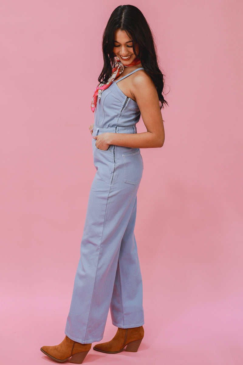 Coastal Cowgirl Denim Jumpsuit