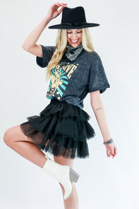 Party Move Tulle Skort In Black