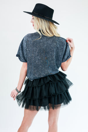 Party Move Tulle Skort In Black