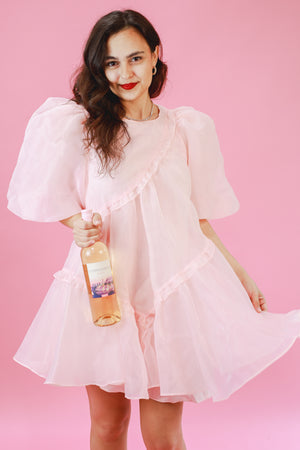 Weekend Party Dress In Soft Pink by Mable