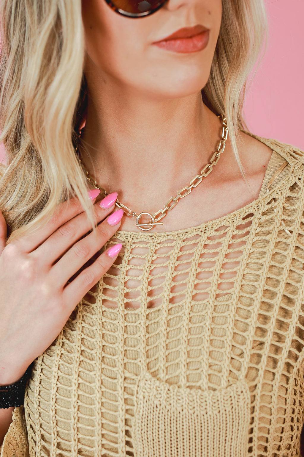 Happy Haven Necklace In Gold