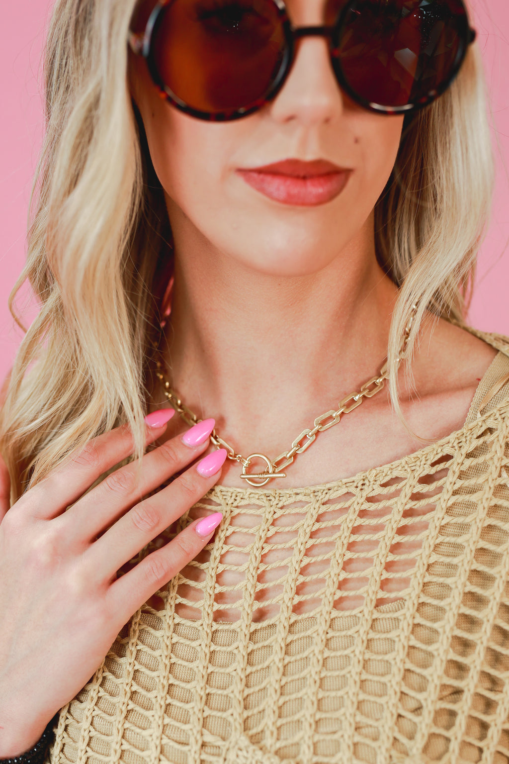 Happy Haven Necklace In Gold