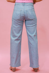 The Charlotte Rhinestone Denim Jeans