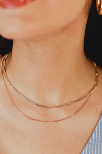 Sea Breeze Diva Layered Necklace In Gold