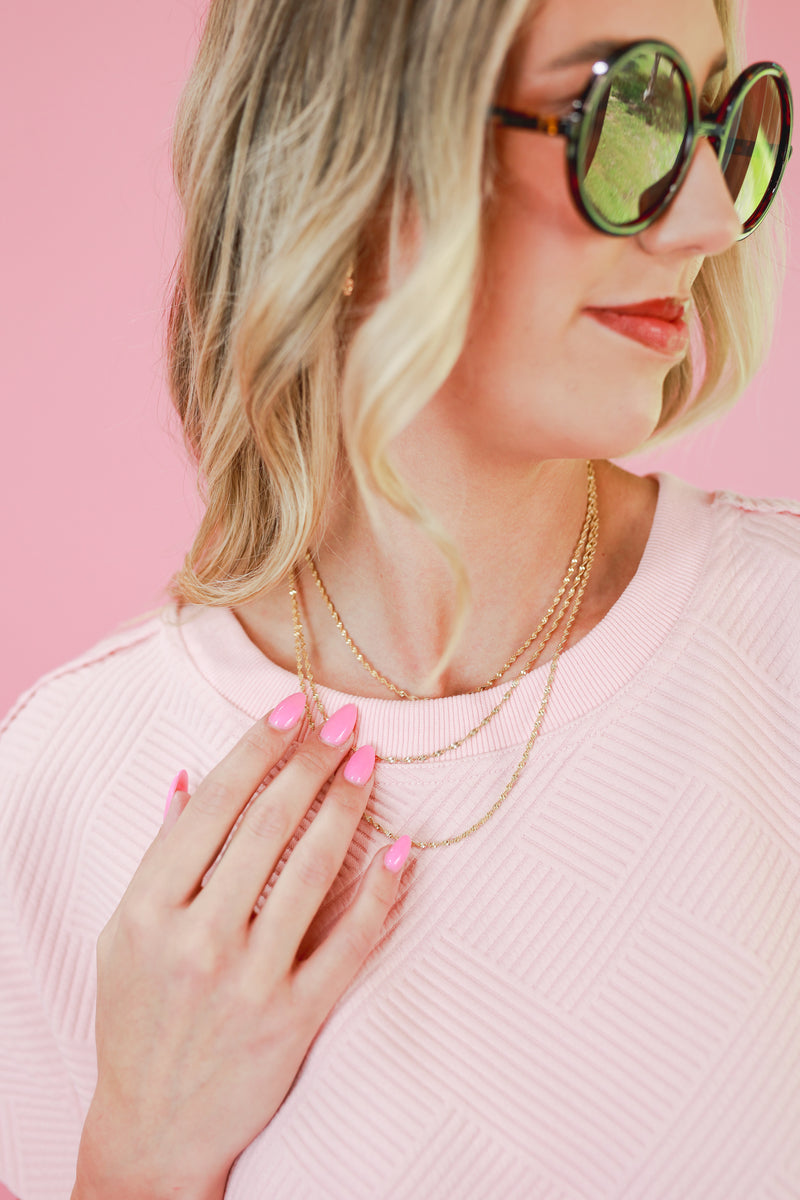 Feeling Butterflies Layered Necklace In Gold