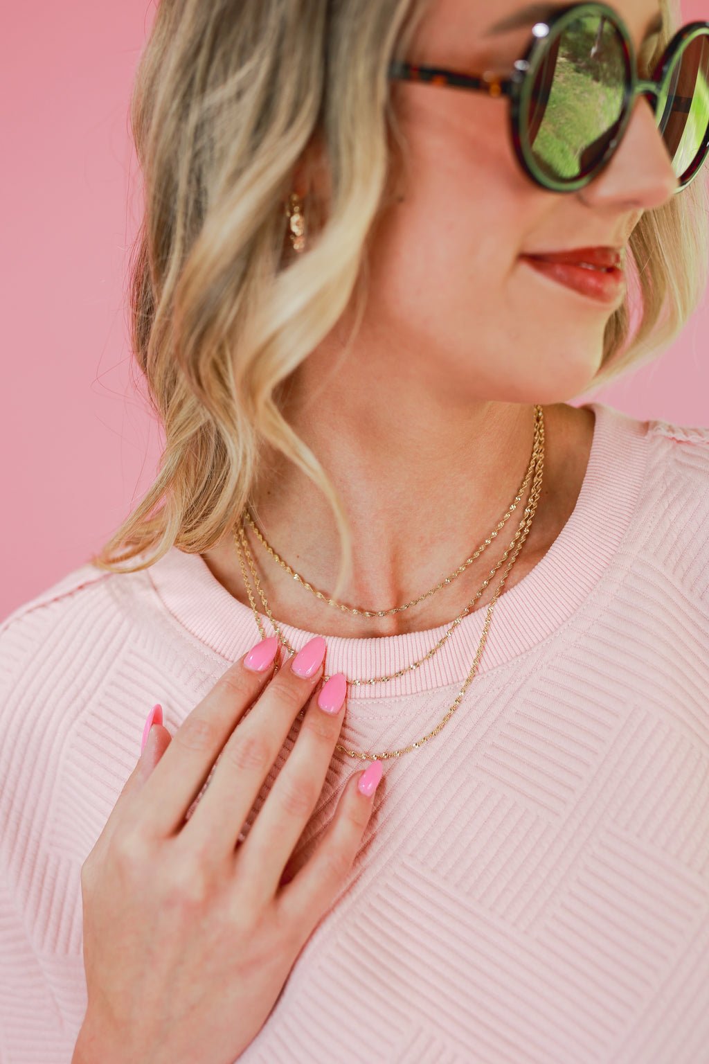 Feeling Butterflies Layered Necklace In Gold