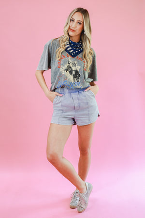 The Beverly Light Wash Denim Shorts