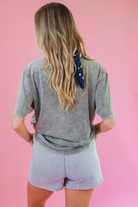 Ropes And The Rein Western Rodeo Tee In Denim