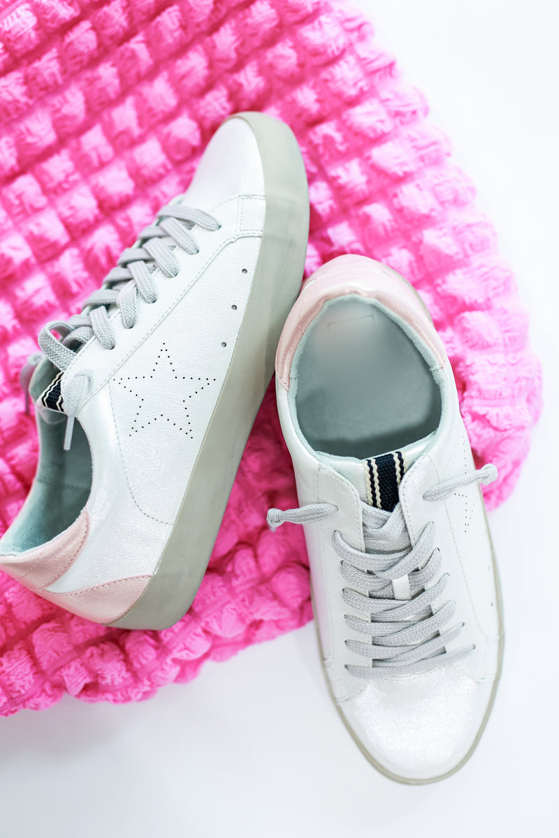 The Mia Sneaker In Pearl