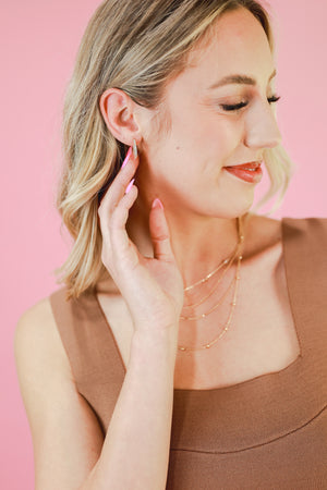 Sparkle & Shine Rhinestone Earrings In Clear