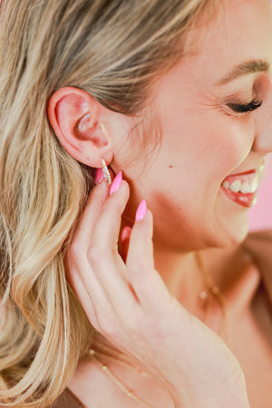 Sparkle & Shine Rhinestone Earrings In Clear