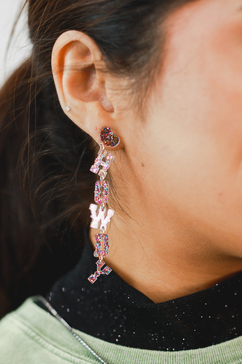 Howdy Sparkle Acrylic Earrings