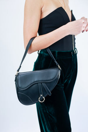 Lovely Saddle Bag In Black