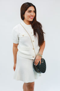 Brunch Babe Knit Sweater In White