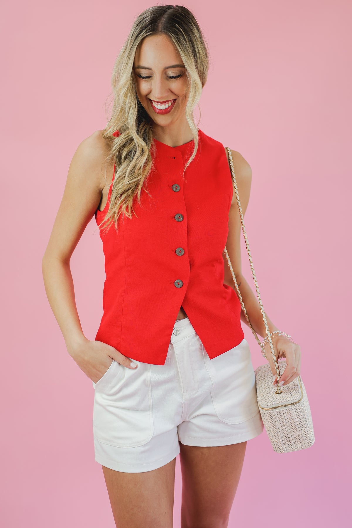 Spring Festival Vest - Red