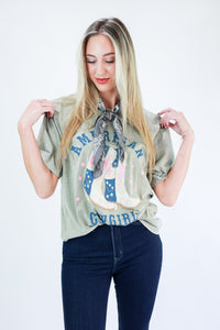 American Cowgirl Tee In Mocha