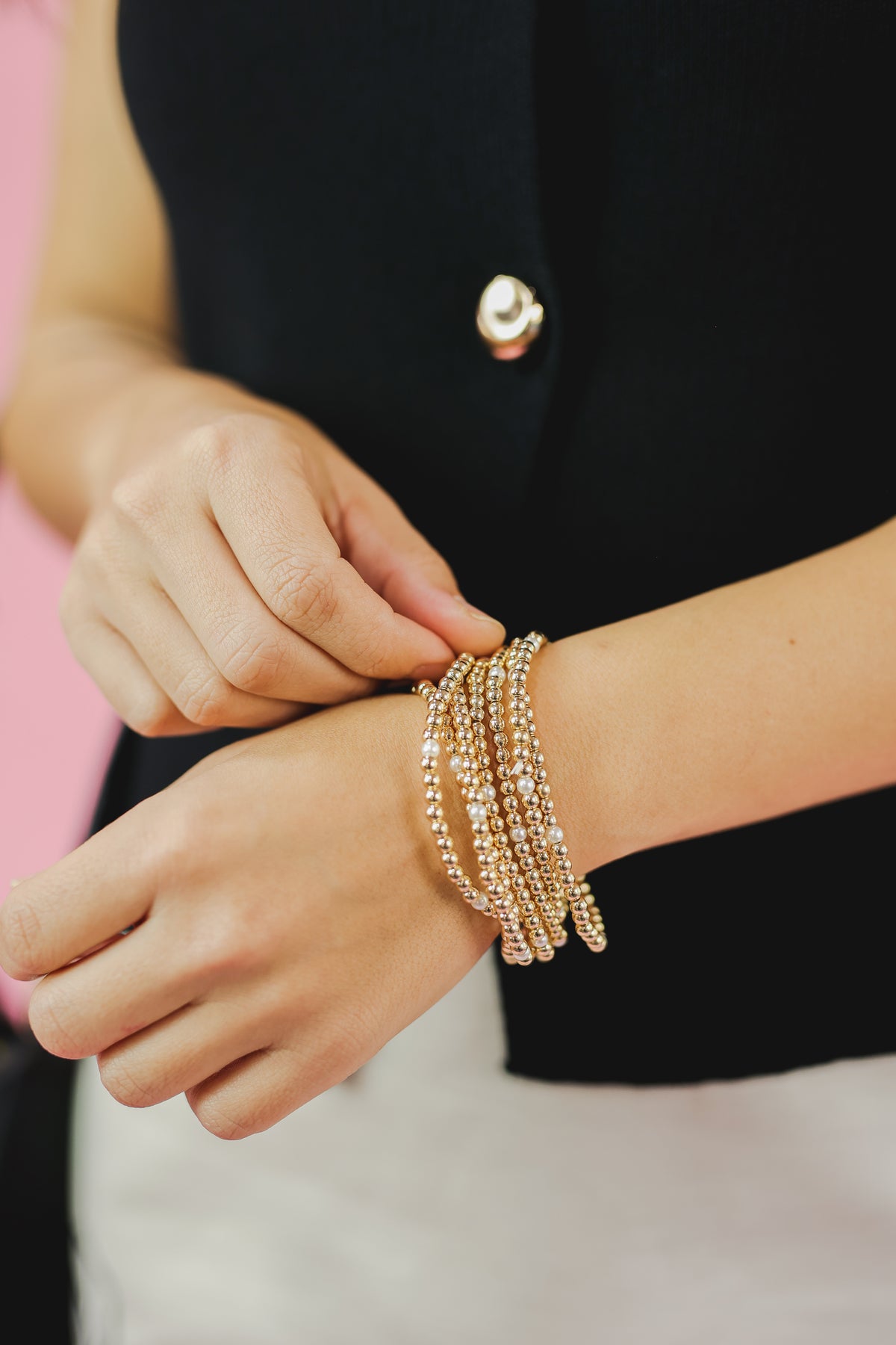 Pearly Perfect Bracelets - Gold