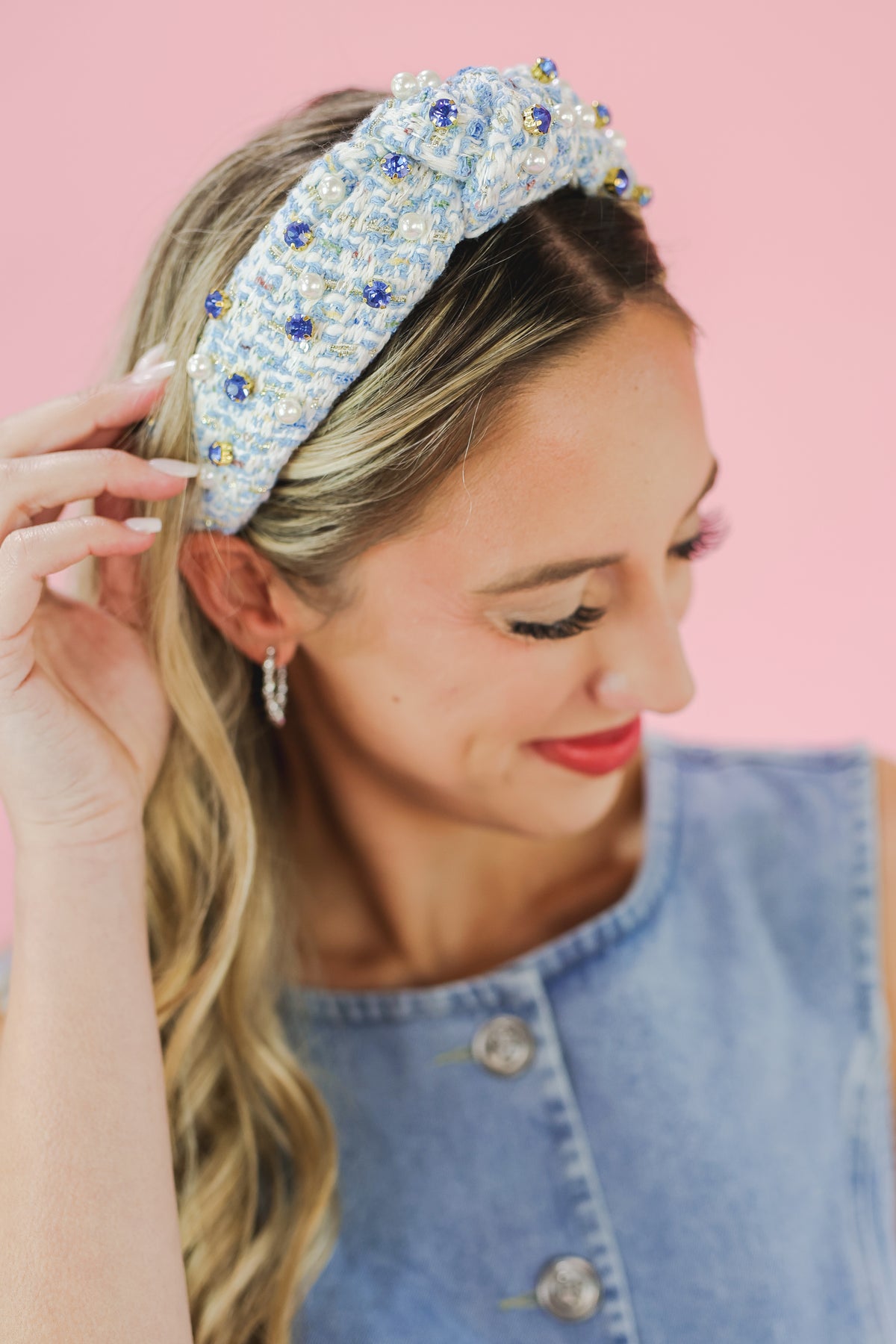 Love Potion Crochet Headband - Blue