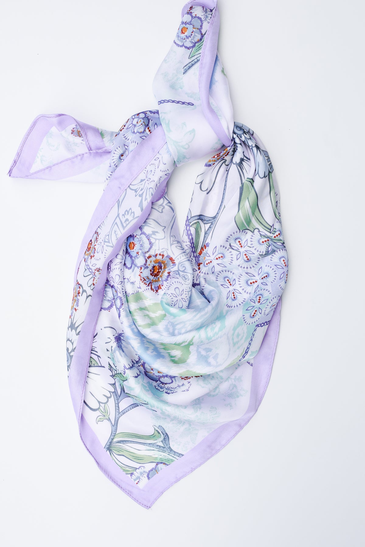 Floral Moment Scarf In Lavender