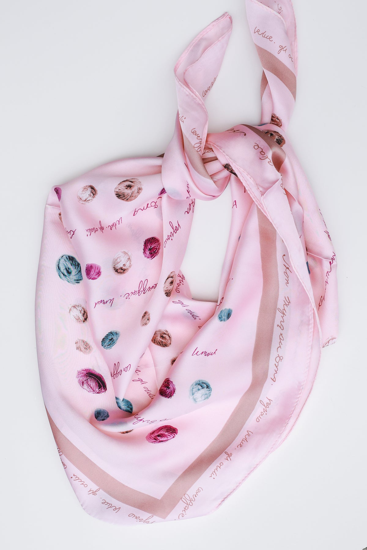 Pretty In Pink Satin Scarf