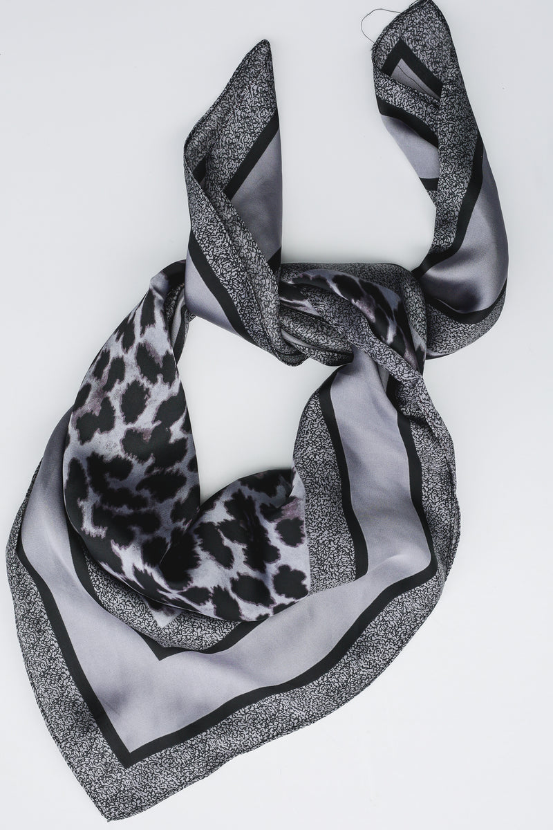 Spot On Leopard Scarf In Gray