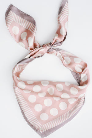 Street Style Satin Scarf In Blush