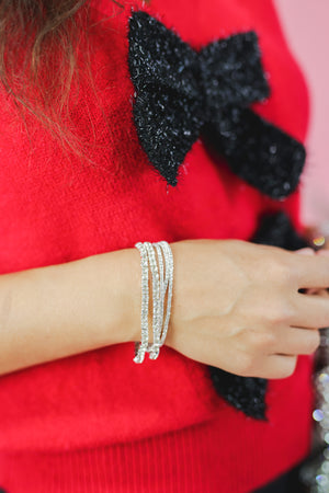 City Crystal Bracelets In Silver