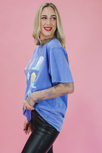 Boot Bingo Concert Tee In Blue