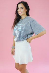 Cowboy Ribbon Tee In Denim