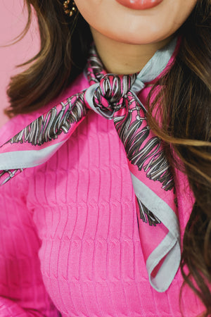 Pretty In Pink Scarf In Pink