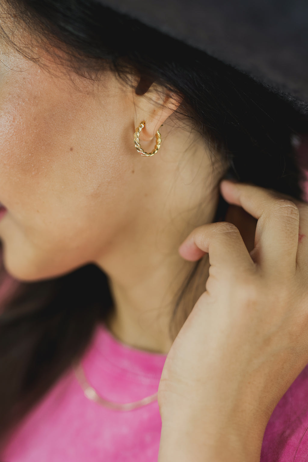 Casual Sparkle Earrings In Gold