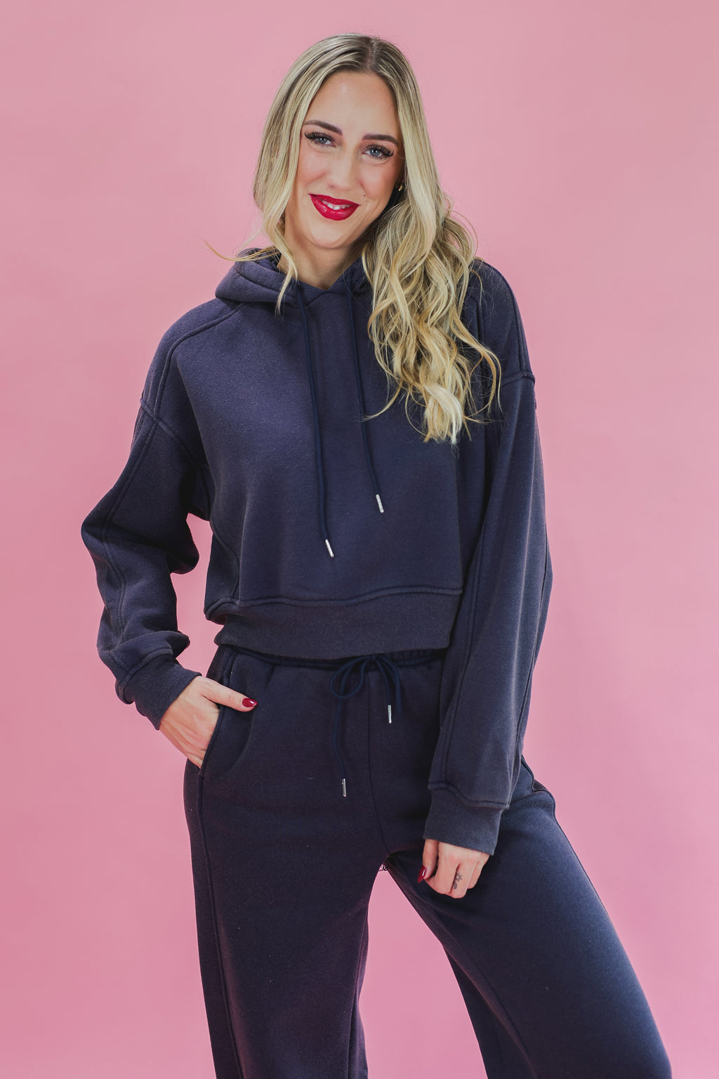 Central Park Hoodie In Navy