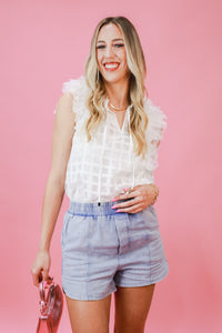 The Beverly Light Wash Denim Shorts