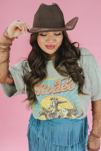 Rodeo Cowboy Vintage Tee In Mocha