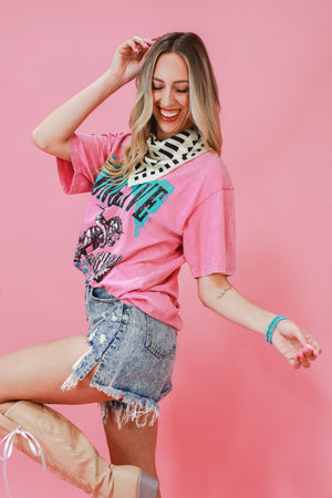 Long Live Western Tee In Pink