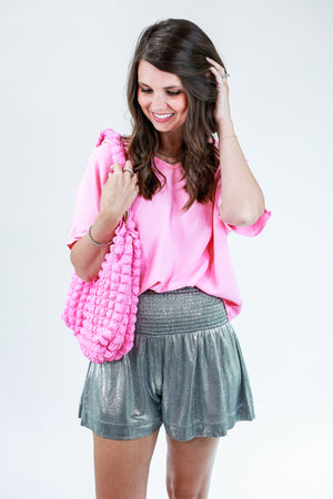 Living In Style Shift Top In Pink