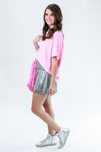 Living In Style Shift Top In Pink