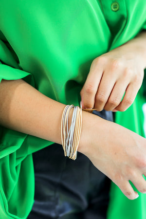 Heading To Memphis Two-Tone Bracelet Stack