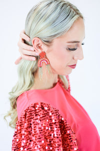 Mood Changer Earrings In Red