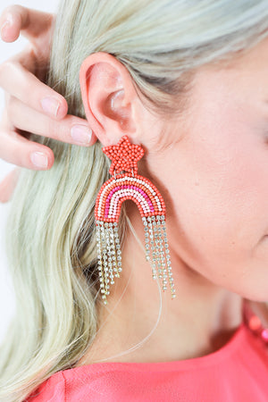 Mood Changer Earrings In Red