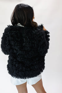 Calling All Divas Fringe Jacket In Black