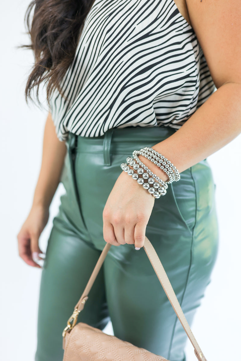 Candid Babe Bracelet Stack In Silver