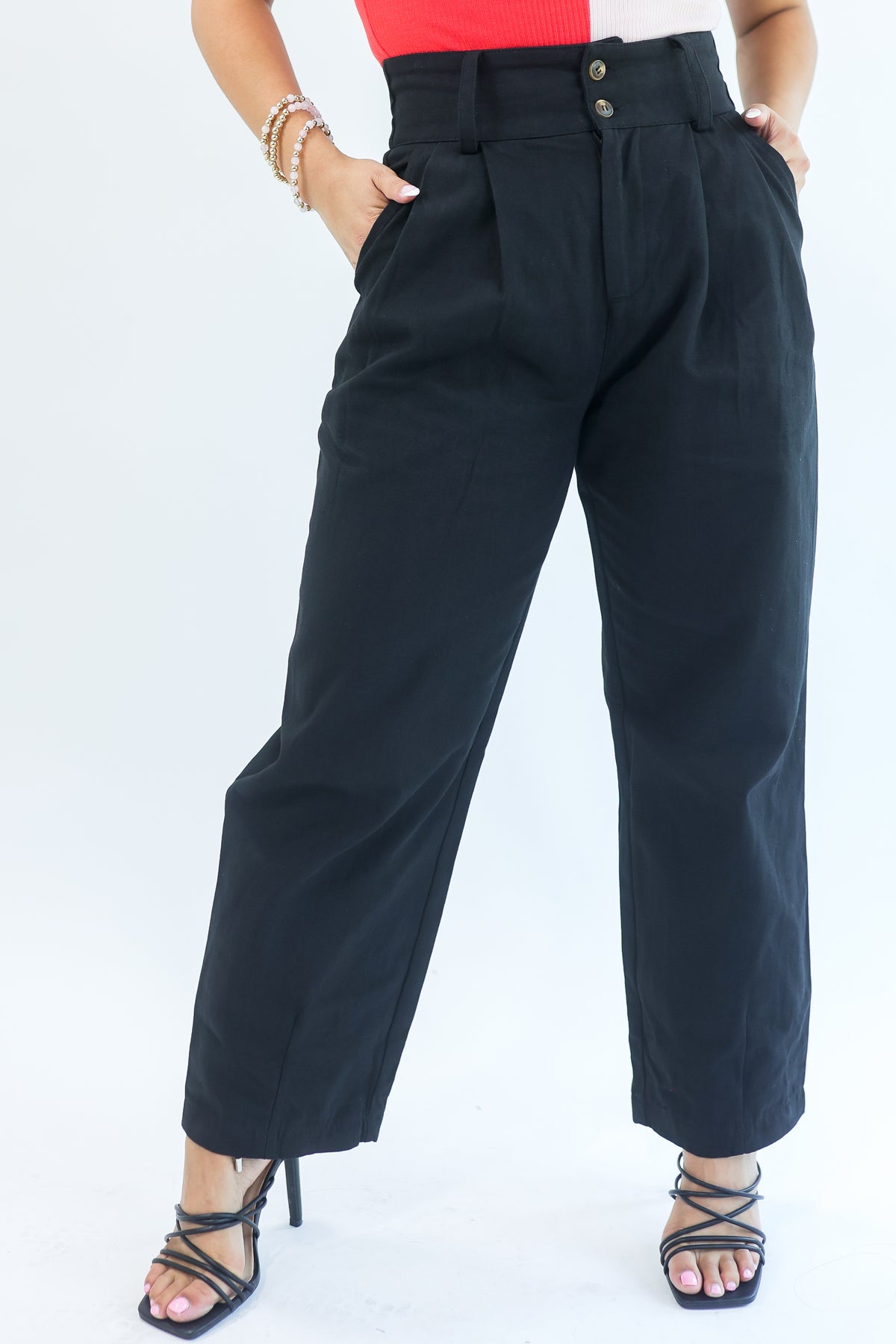 The Kye High Waisted Pants In Black