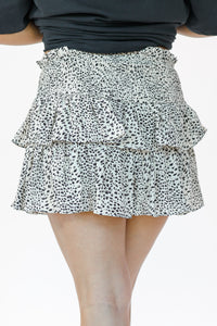 Playful Days Spotted Skort In Vanilla