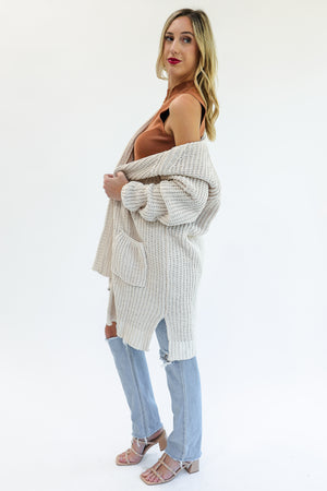 Denver Called Knit Cardigan In Cream