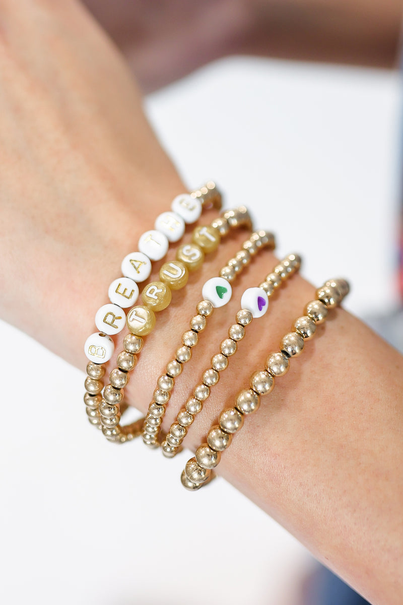 Breathe & Trust Bracelet Stack