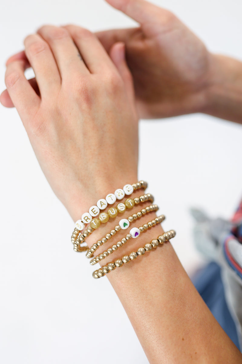 Breathe & Trust Bracelet Stack