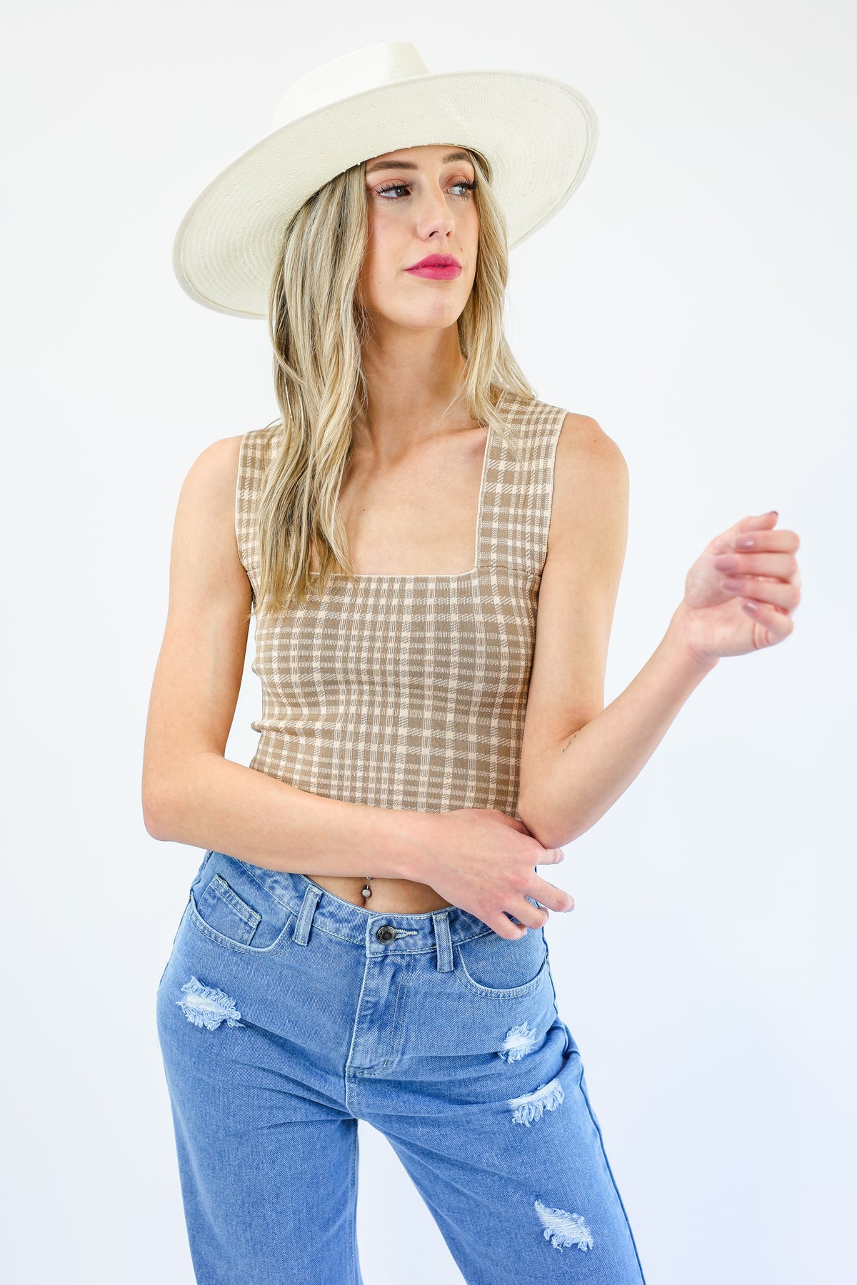 Major Win Crop Top In Neutral